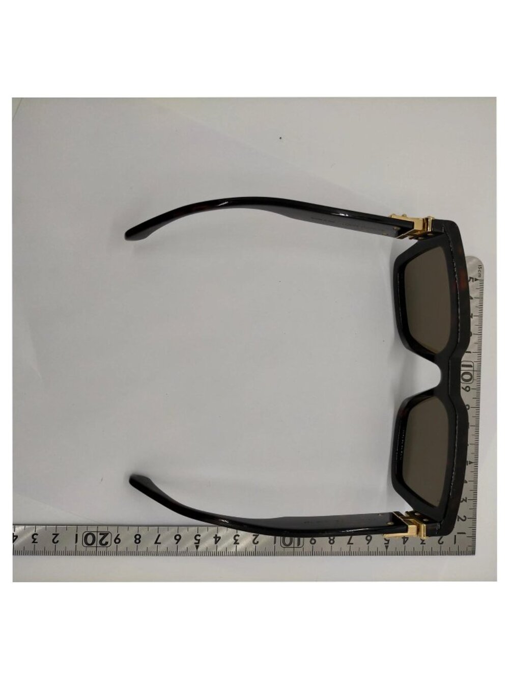 Authentic Louis Vuitton 1.1 Millionaires Tortoise Square Sunglasses Gold LV - Picture 5 of 10